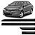 Friso Lateral Borrachão Preto Fosco Honda Fit e City 2004 Até 2014 - Imagem 2
