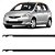 Par Friso De Teto Borracha Honda Fit 2001 Até 2007 - Imagem 1