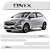 Jogo Friso Lateral Chevrolet Onix 2013 a 2019 Branco Summit - Imagem 1
