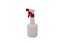 Frasco Plástico 500ml Baixo Natural Com Gatilho Borrifador Ref 200 - IBEPLAS - Imagem 1