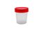 Coletor Universal 70ml Estéril Pp Transparente Tampa Vermelha S/Pá Embalado Individualmente (PCT C/ 100) - J.PROLAB - Imagem 1