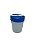 Coletor Universal Transparente 80-100ml C/Pá Tampa Azul (Avulso) – BIOPLAST - Imagem 1
