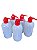 Frasco Lavador (Pisseta) Dispensador Almotolia Tampa Vermelha 500ML - GENE - Imagem 1