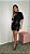 TSHIRT GOLA ALTA PRETO - Imagem 1