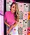 TSHIRT GOLA ALTA ROSA CHICLETE - Imagem 1