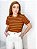 Tshirt Marrom com Listra Preta - Imagem 1