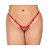 Calcinha Tanga Paetê Sexy - Vermelha - Imagem 1