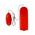 Vibrador Bullet Multivelocidades Vermelho Sexy Import - Imagem 1