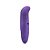 Vibrador Ponto G Curvado Aveludado Roxo Sexy Import - Imagem 1