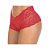 Calcinha Caleçon Renda Vermelha Pimenta Sexy - Imagem 1