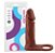 Anel com Companheiro Cyberskin 16x3cm - Chocolate Soulsex - Imagem 1