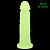 Pênis De Borracha Maciça Fosforescente 17,5 X 3,8cm Kgel - Imagem 2