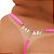 Fio Dental Sexy Plus Size Rosa Neon Palavras Strass Tallyta - Imagem 7