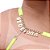 Fio Dental Sexy Amarelo Neon Palavras Strass Tallyta - Imagem 20