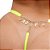 Fio Dental Sexy Amarelo Neon Palavras Strass Tallyta - Imagem 7