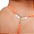 Fio Dental Sexy Laranja Neon Palavras Strass Tallyta - Imagem 4