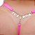 Fio Dental Sexy Rosa Neon Palavras Strass Tallyta - Imagem 11