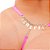 Fio Dental Sexy Rosa Neon Palavras Strass Tallyta - Imagem 8