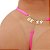Fio Dental Sexy Rosa Neon Palavras Strass Tallyta - Imagem 16