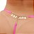 Fio Dental Sexy Rosa Neon Palavras Strass Tallyta - Imagem 7