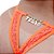 Calcinha Gis Strass Laranja Neon Tallyta - Imagem 3