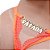 Calcinha Gis Strass Laranja Neon Tallyta - Imagem 4