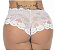Calcinha Caleçon Renda Branca Pimenta Sexy - Imagem 2
