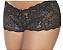 Calcinha Caleçon Renda Preta Pimenta Sexy - Imagem 1