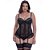Espartilho Plus Size Bojo Cetim Com Tule E Renda Macler - Imagem 1