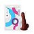 Prótese Vibrador Externo Com Escroto E Ventosa 15,5 X 3,7cm Soulsex - Imagem 4