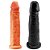 Pênis De Borracha Maciça 21,5 X 4cm Prazer E Cia - Imagem 1