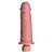Pênis Vibrador Controle Interno 17 X 5cm Hot Flowers - Imagem 1