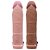 Capa Peniana Realística Com Vibrador E Anel 18,5cm Vipmix - Imagem 9