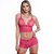Conjunto Top Caleçon Todo Rendado Sensual Love - Imagem 3