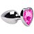 Plug Anal P Coração Aço Inox 7 X 2,8cm Sexy Import - Imagem 3