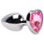 Plug Anal P Coração Aço Inox 7 X 2,8cm Sexy Import - Imagem 4