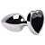 Plug Anal P Coração Aço Inox 7 X 2,8cm Sexy Import - Imagem 1