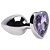 Plug Anal P Coração Aço Inox 7 X 2,8cm Sexy Import - Imagem 5