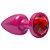 Plug Anal P Plástico Abs Pink 7 X 2,5cm Hot Pink - Imagem 1