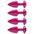 Plug Anal P Plástico Abs Pink 7 X 2,5cm Hot Pink - Imagem 15