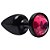 Plug Anal Plástico Abs Preto 7 X 2,5cm Hot Pink - Imagem 2
