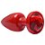 Plug Anal P Plástico Abs Vermelho 7 X 2,5cm Hot Pink - Imagem 1