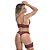 Conjunto Cropped Rendado Com Persex Sensual Love - Imagem 8