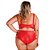 Conjunto Hot Pants Plus Size Hot Flowers - Imagem 5