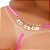 Fio Dental Plus Size Rosa Neon Strass Tallyta - Imagem 20