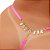 Fio Dental Plus Size Rosa Neon Strass Tallyta - Imagem 7