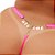 Fio Dental Plus Size Rosa Neon Strass Tallyta - Imagem 10
