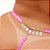Fio Dental Plus Size Rosa Neon Strass Tallyta - Imagem 14