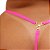 Fio Dental Plus Size Rosa Neon Strass Tallyta - Imagem 15