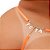 Fio Dental Plus Size Laranja Neon Strass Tallyta - Imagem 10
